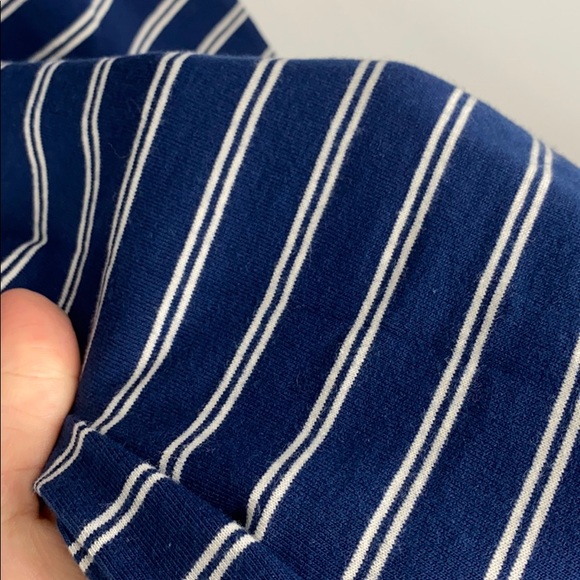 Madewell Dress Striped Crewneck Blue T-Shirt NWT - Picture 10 of 13